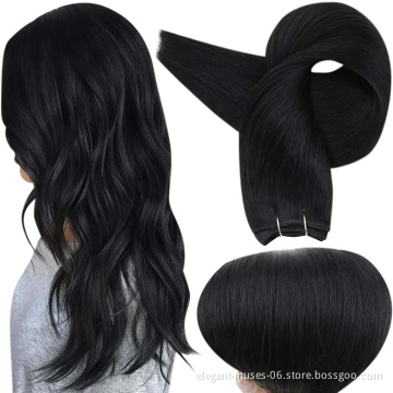 wholesale clip in double protein filam hair extensions Double Drawn synthetic Hair Clip Extensions